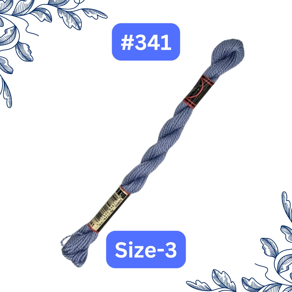 Size-3 DMC Pearl Cotton Thread #341