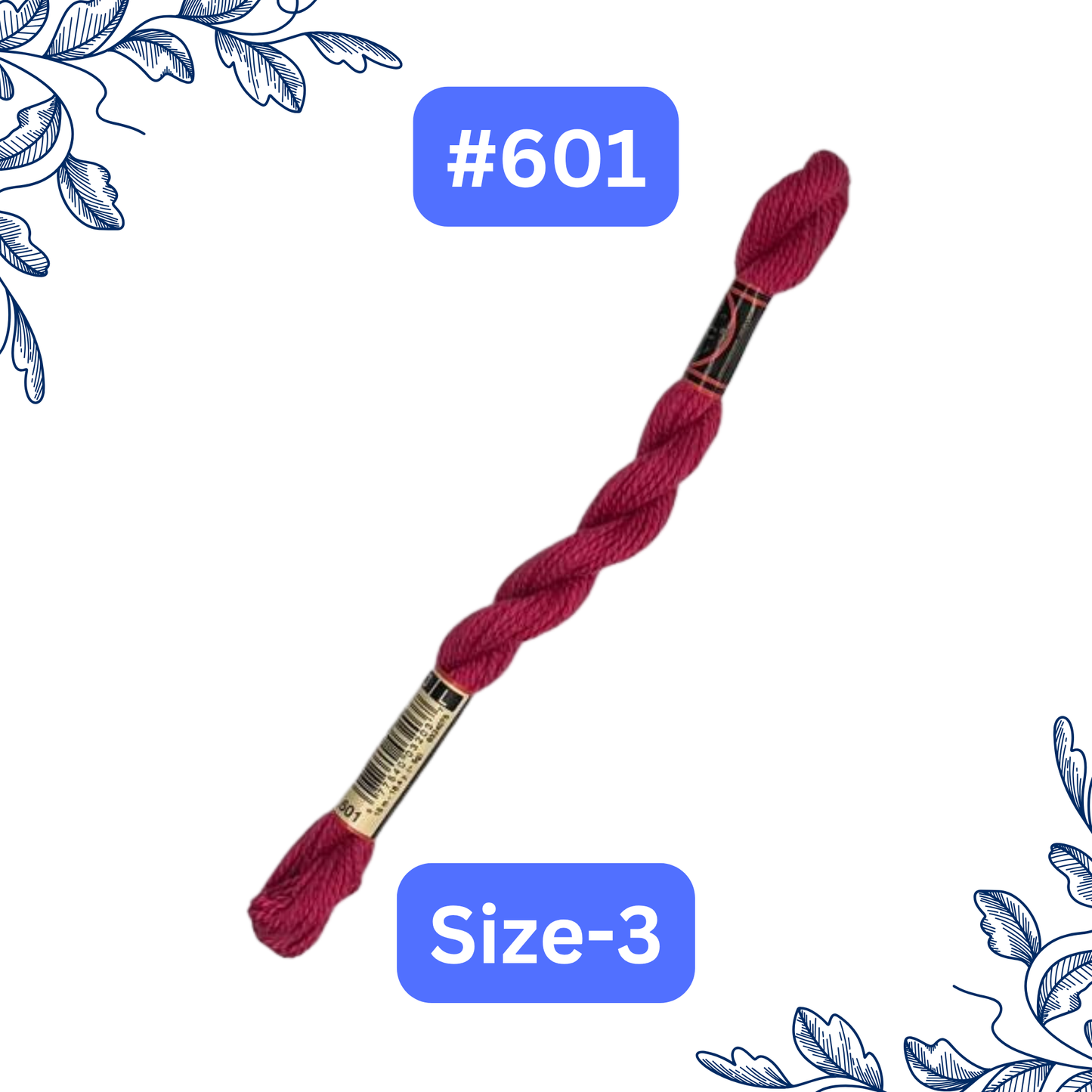 Size-3 DMC Pearl Cotton Thread #601