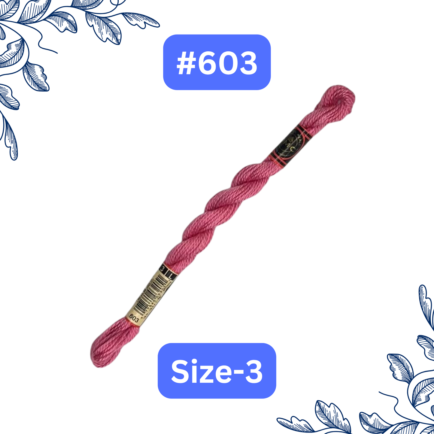 Size-3 DMC Pearl Cotton Thread #603