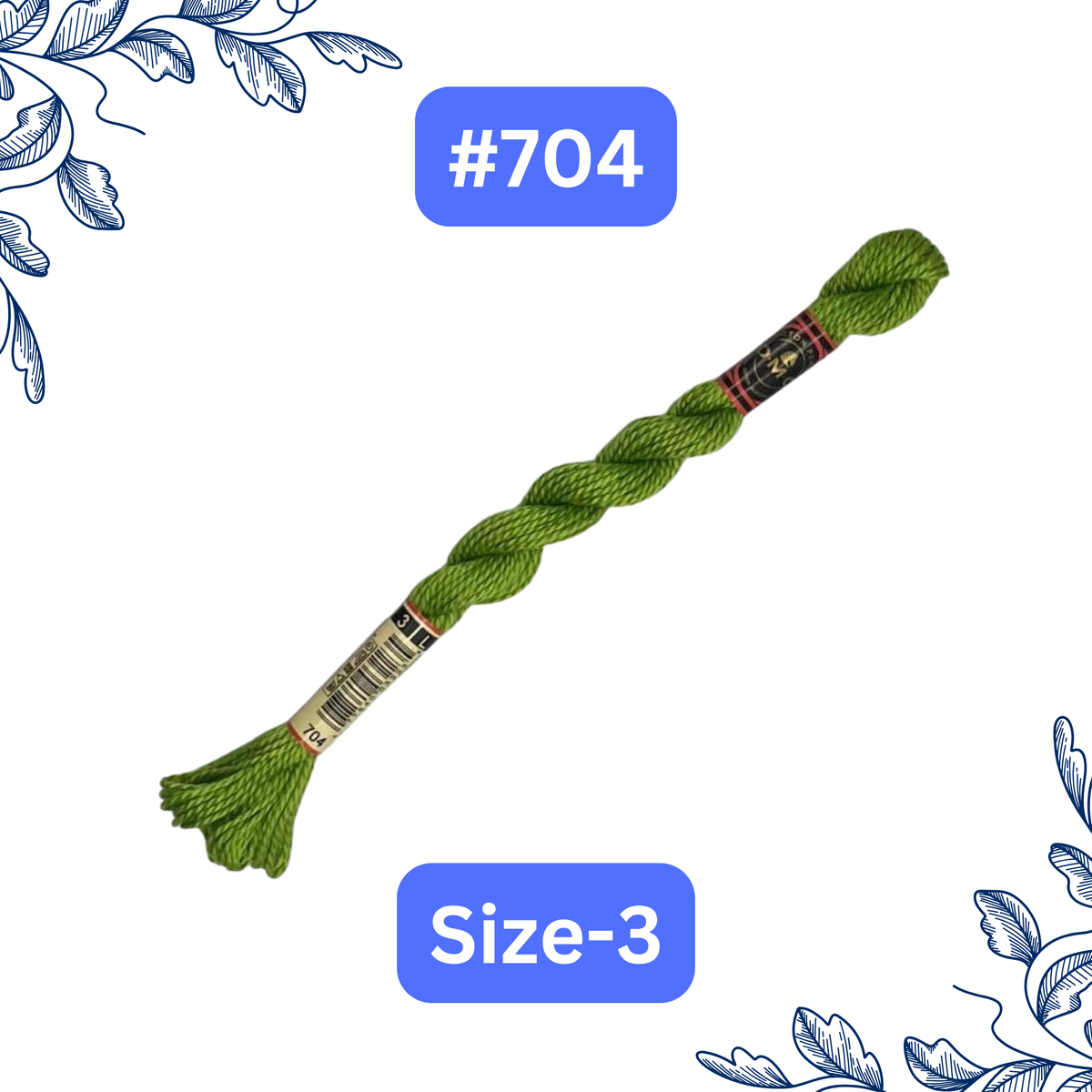 Size-3 DMC Pearl Cotton Thread #704
