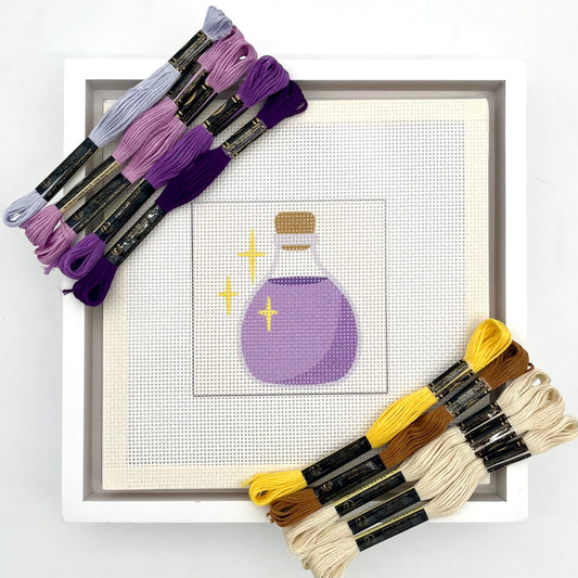 Halloween Purple Potion Needlepoint Design
