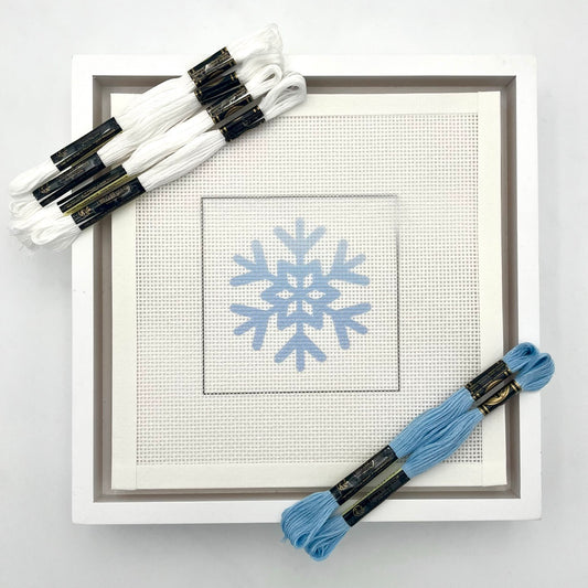 Simple Snowflake Needlepoint Design