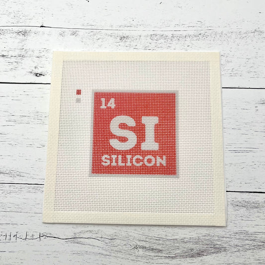 Silicon SI Needlepoint Design Needlepoint Kit Blue Poppy Designs