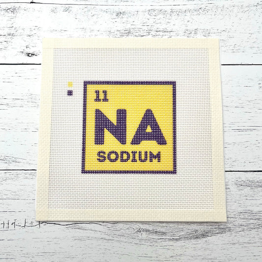 Sodium NA Needlepoint Design Needlepoint Kit Blue Poppy Designs