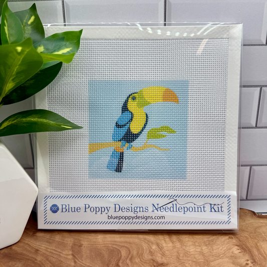 Toucan Needlepoint Design Needlepoint Kit Blue Poppy Designs