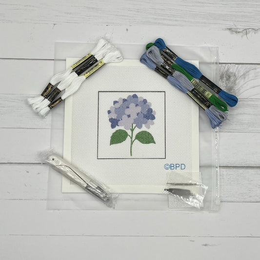 Blue Hydrangea Needlepoint Design Needlepoint Kit Blue Poppy Designs Full Kit