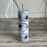 Triple Oyster 20 oz Tumbler - Customize it with your town Drinking Glass/Tumbler Blue Poppy Designs Art Only  
