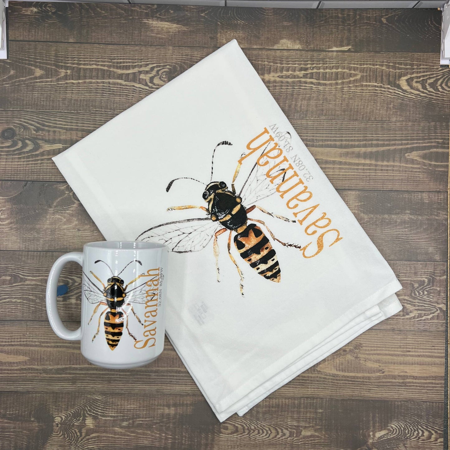 Hornet 15 oz Coffee Mug - Customize it with your town Coffee Mug/Cup Blue Poppy Designs