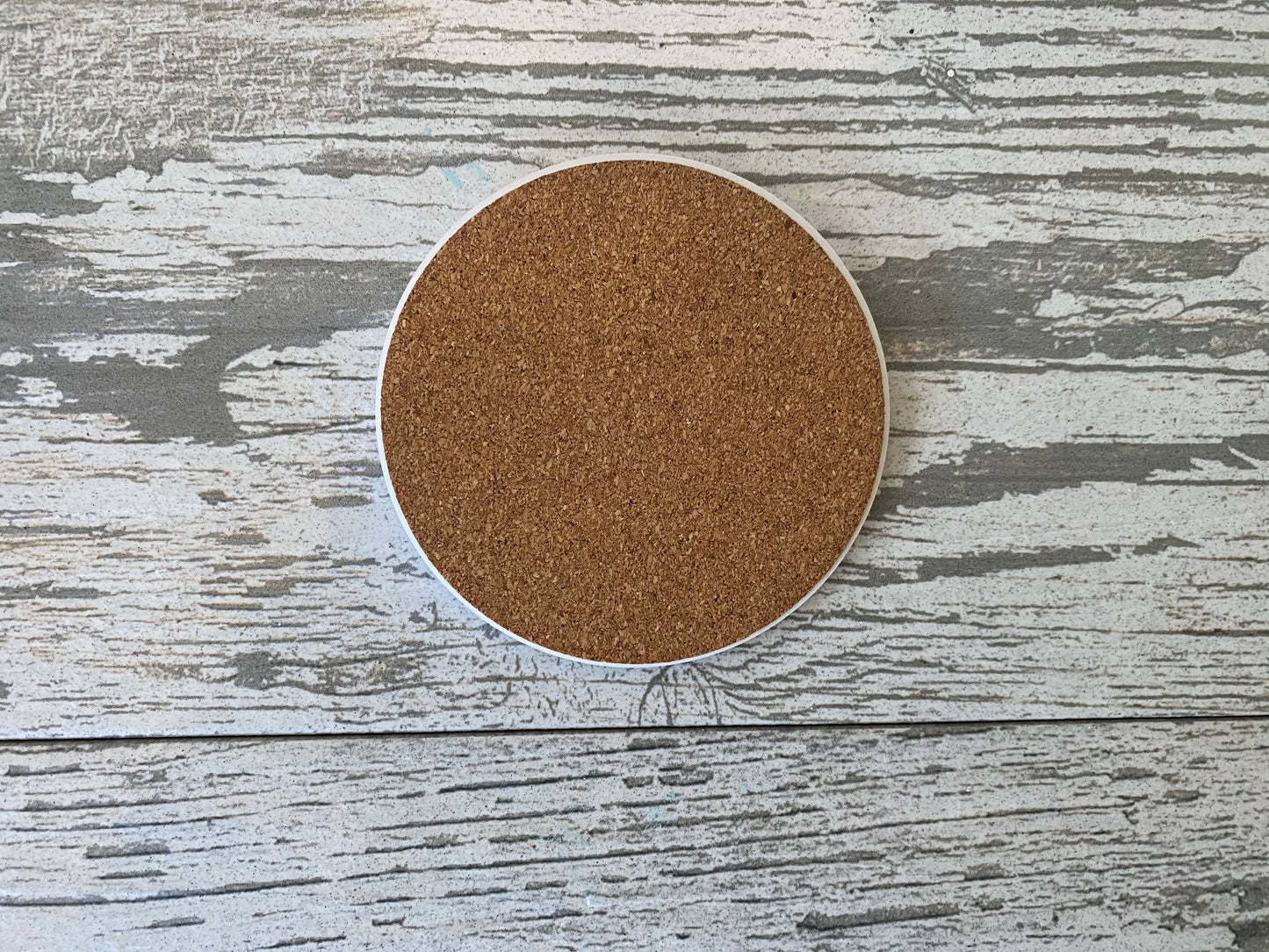 Nautical Map Round Sandstone Coasters (with Cork Back) Coasters Blue Poppy Designs