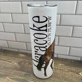 Horse 30 oz Tumbler - Customize it with your town Drinking Glass/Tumbler Blue Poppy Designs Your Town (Customized)  