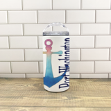 Anchor 4 in 1 Can Cooler - Customize it with your town Drinking Glass/Tumbler Blue Poppy Designs
