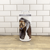 Grizzly Bear 4 in 1 Can Cooler - Customize it with your town Drinking Glass/Tumbler Blue Poppy Designs