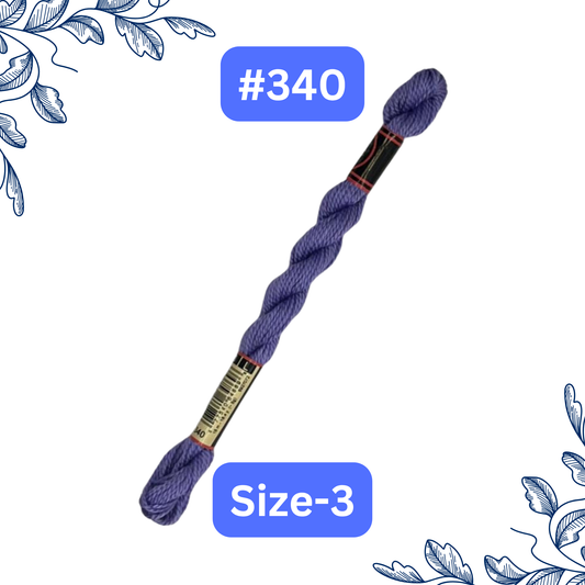 Size-3 DMC Pearl Cotton Thread #340