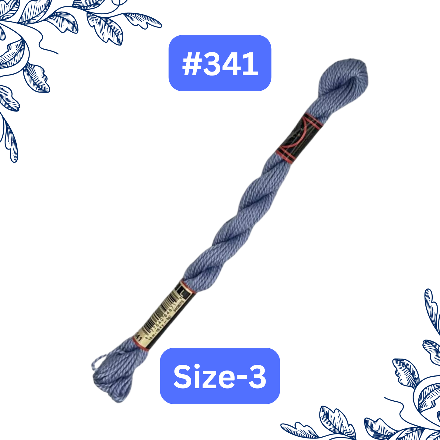 Size-3 DMC Pearl Cotton Thread #341