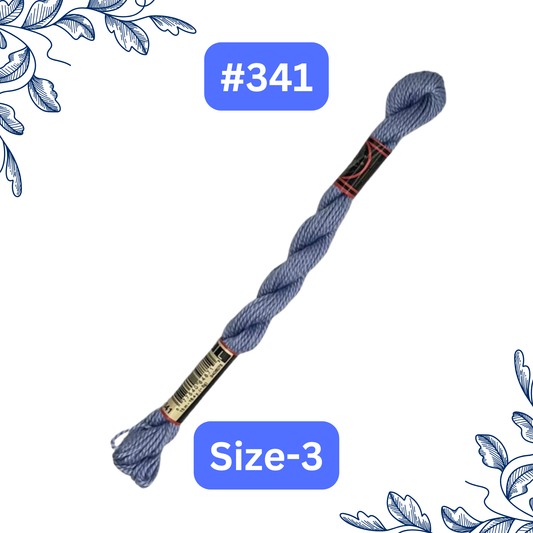 Size-3 DMC Pearl Cotton Thread #341
