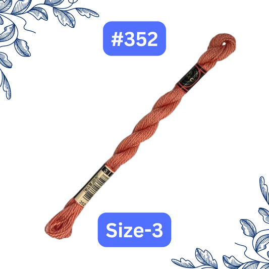 Size-3 DMC Pearl Cotton Thread #352