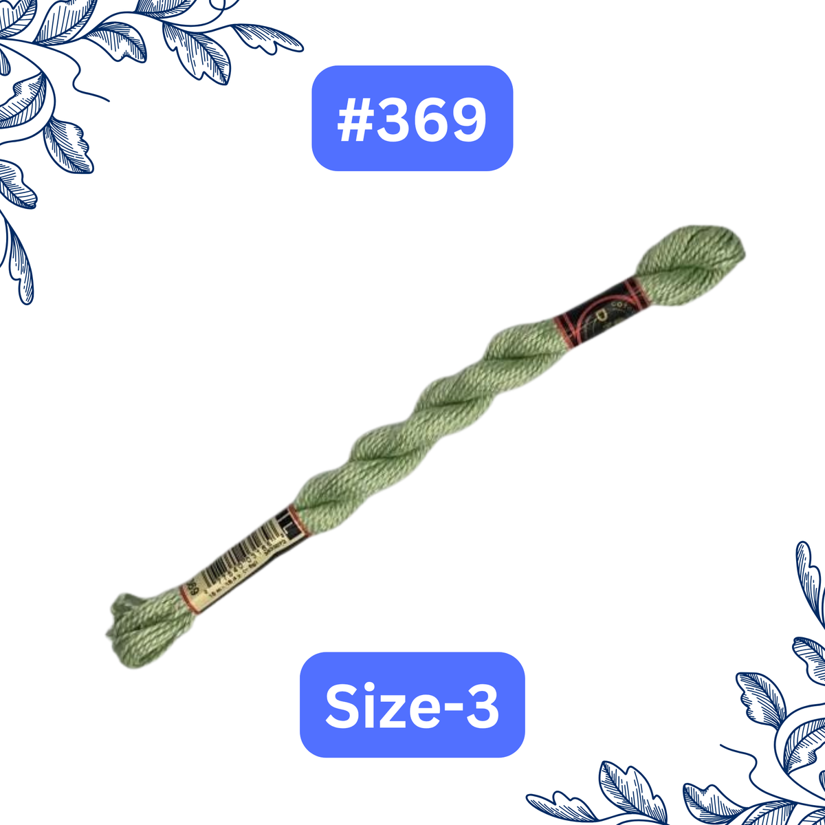 Size-3 DMC Pearl Cotton Thread #369
