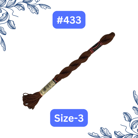 Size-3 DMC Pearl Cotton Thread #433
