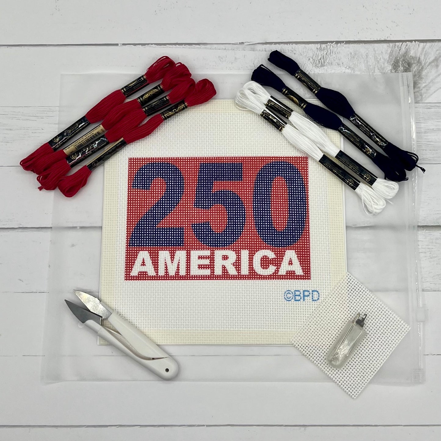 250 Anniversary America Needlepoint Kit (4" x 6") USA Washington DC