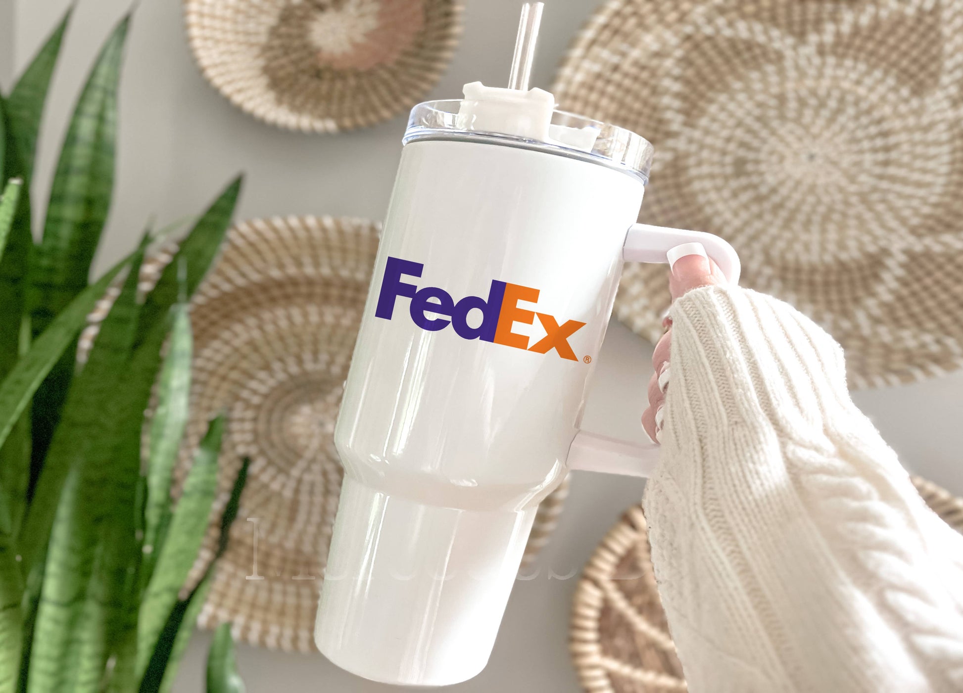 40oz Tumbler - Your Full Color Business Logo or Artwork 24+ Insulated Mug/Tumbler Blue Poppy Designs   