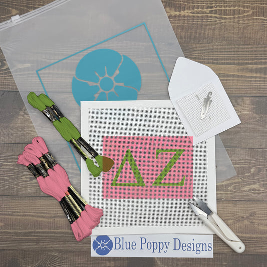 Delta Zeta 6x4 Needlepoint Kit
