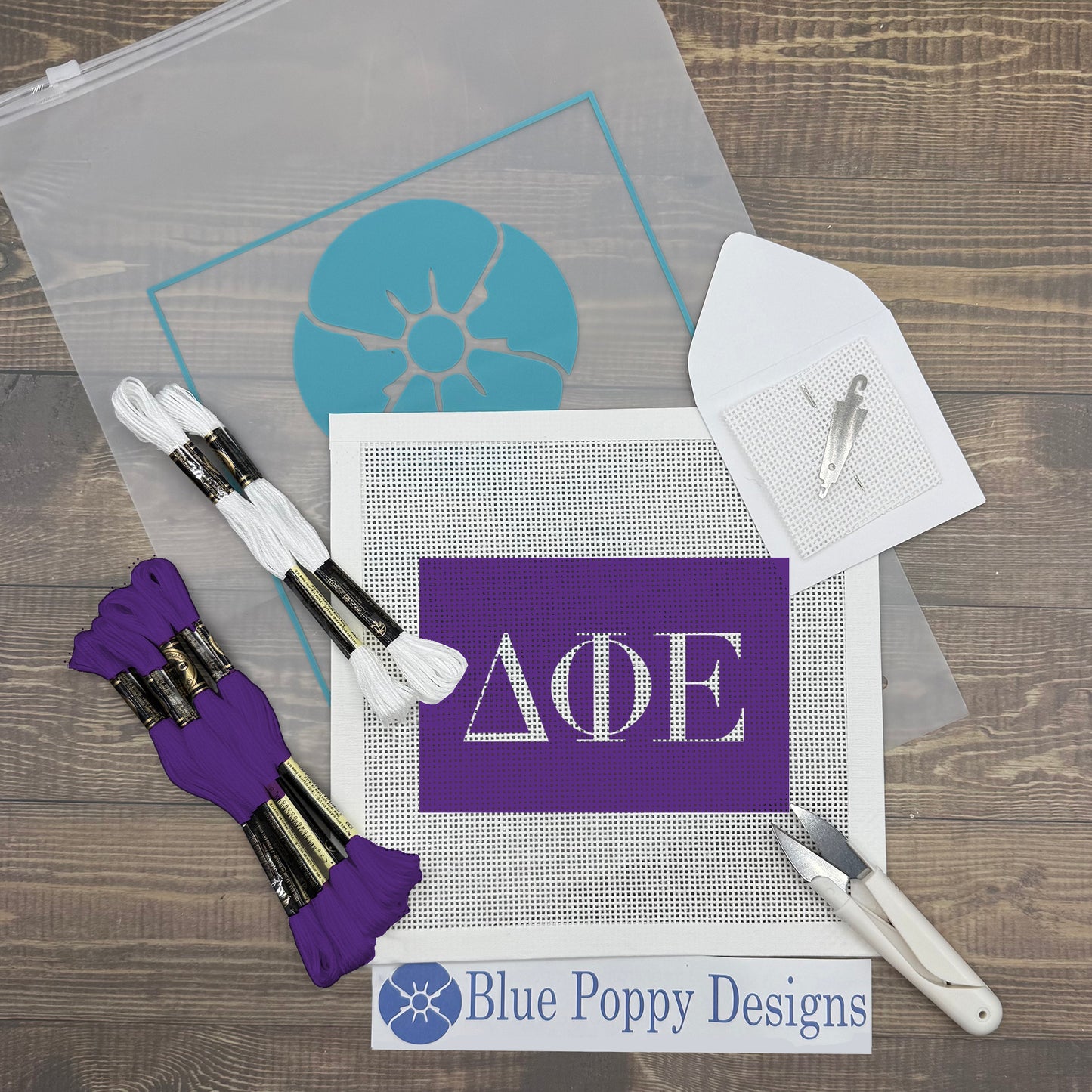 Delta Phi Epsilon 6x4 Needlepoint Kit