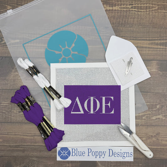 Delta Phi Epsilon 6x4 Needlepoint Kit