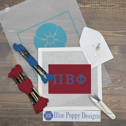 Pi Beta Phi 6x4 Needlepoint Kit