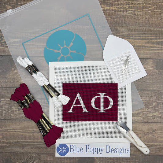 Alpha Phi 6x4 Needlepoint Kit