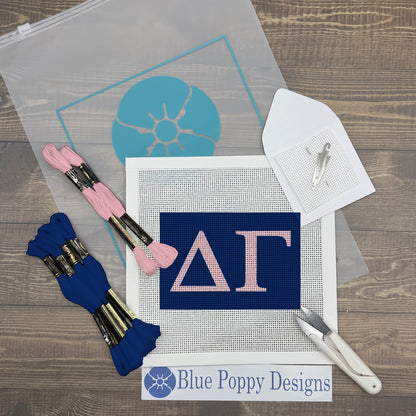 Delta Gamma 6x4 Needlepoint Kit