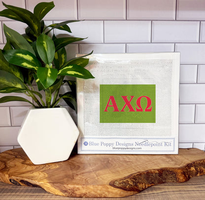 Alpha Chi Omega 6x4 Needlepoint Kit