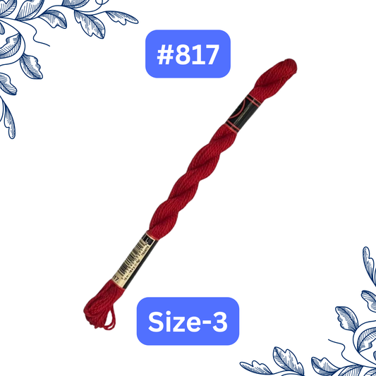 Size-3 DMC Pearl Cotton Thread #817