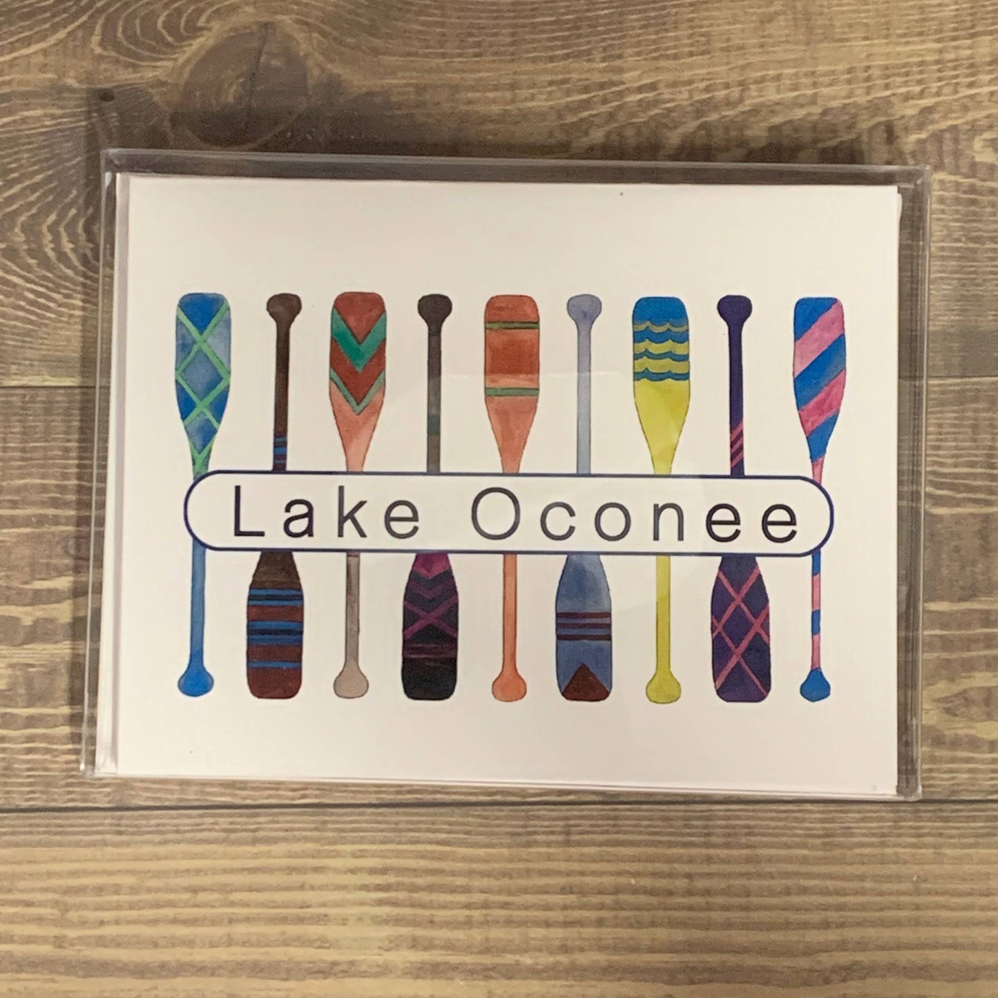 Oars Note Cards - Set of 8 cards (Copy) Stationery/Notecard Set Blue Poppy Designs Art Only  