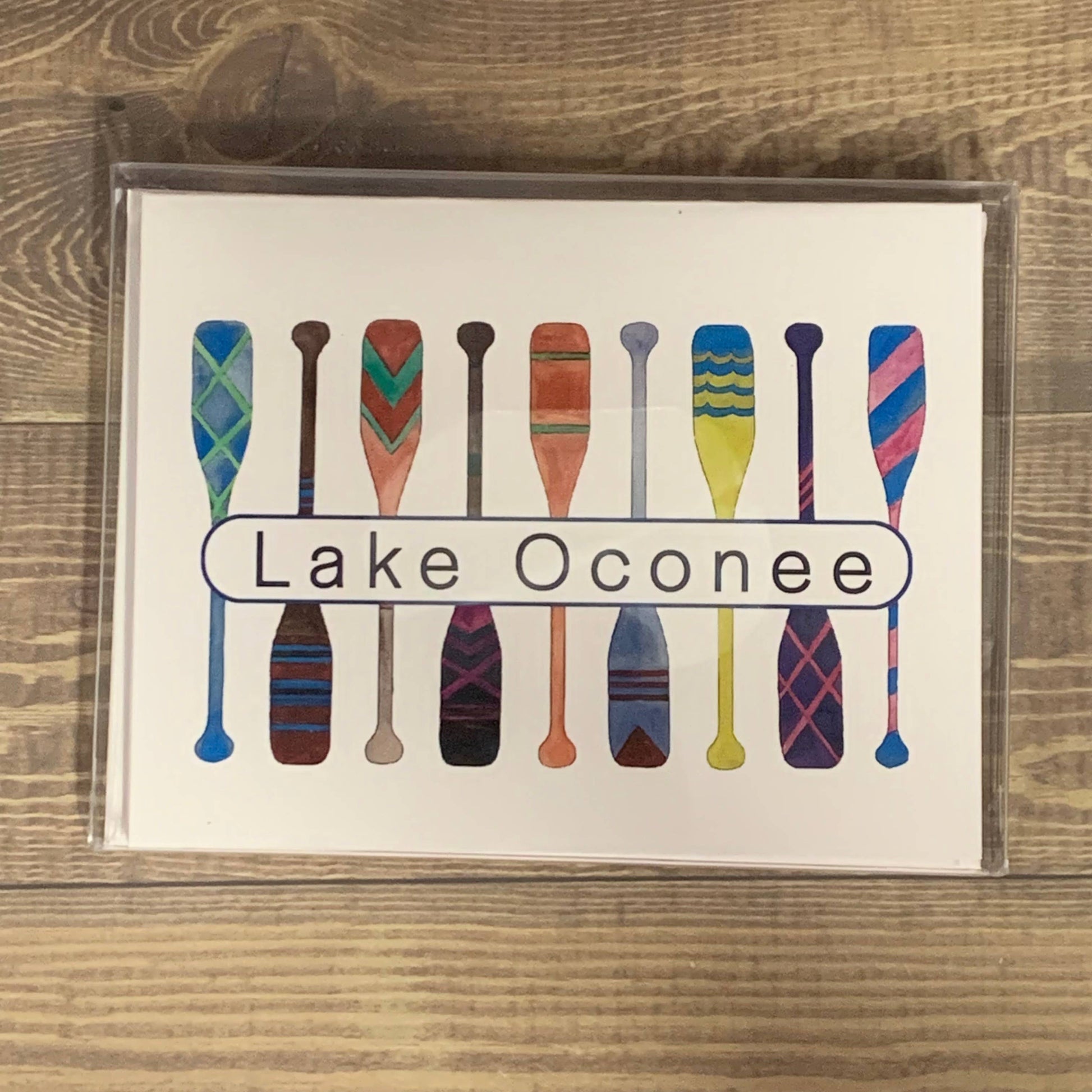 Oars Note Cards - Set of 8 cards (Copy) Stationery/Notecard Set Blue Poppy Designs Art Only  