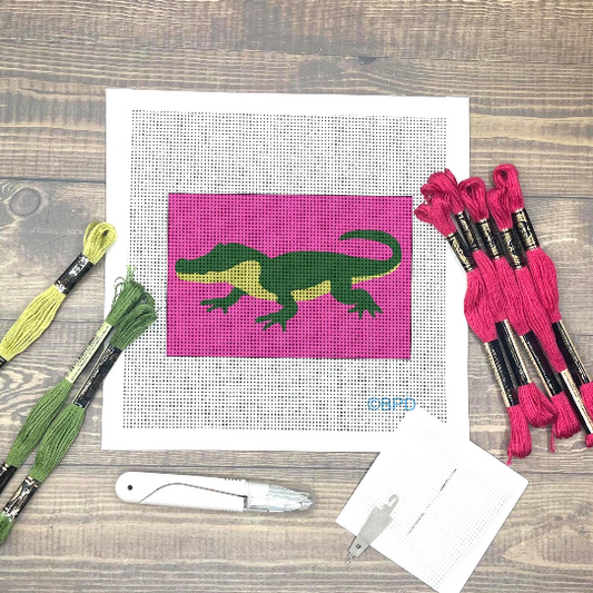 Alligator Needlepoint Kit