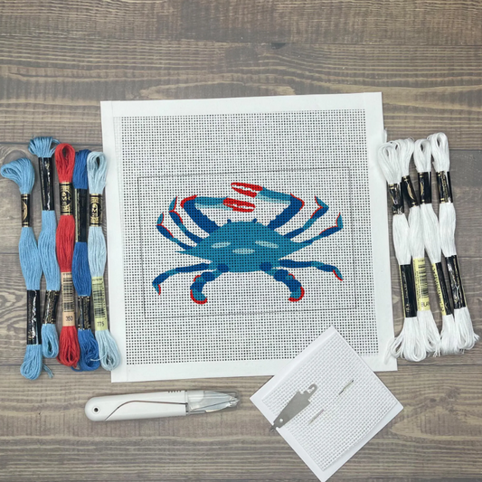 Blue Crab Needlepoint Kit