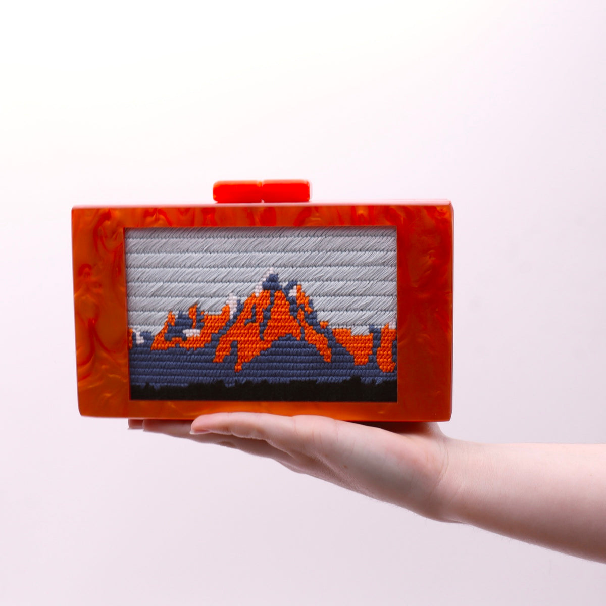 Acrylic Clutch for the 6x4 Needlepoint