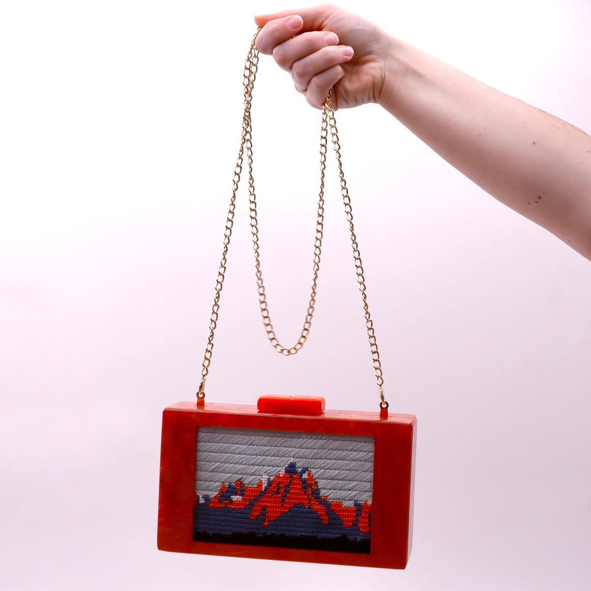 Acrylic Clutch for the 6x4 Needlepoint