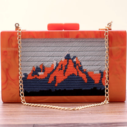 Acrylic Clutch for the 6x4 Needlepoint
