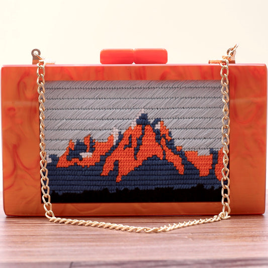 Acrylic Clutch for the 6x4 Needlepoint