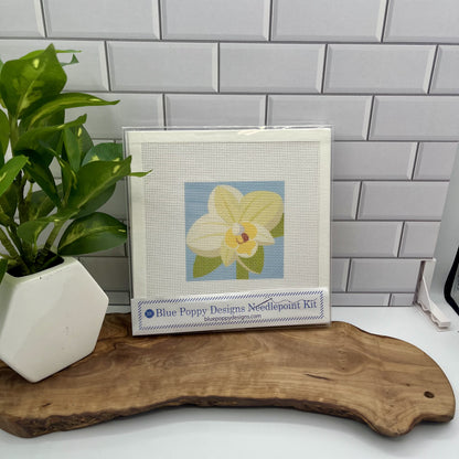 Orchid Needlepoint Kit needlepoint Blue Poppy Designs