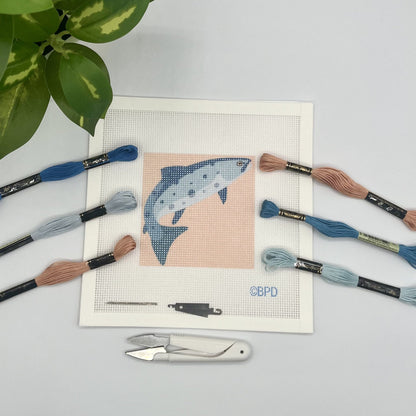 Trout Needlepoint Kit (Trout Number 2) needlepoint Blue Poppy Designs