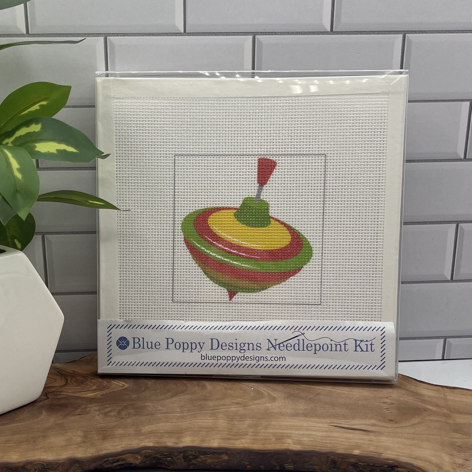 Kid's Spinning Toy Needlepoint Kit needlepoint Blue Poppy Designs