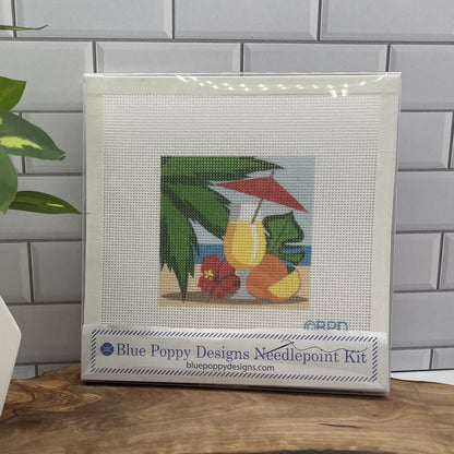 Summer Beach Vacation Needlepoint Kit Needlepoint Kit Blue Poppy Designs