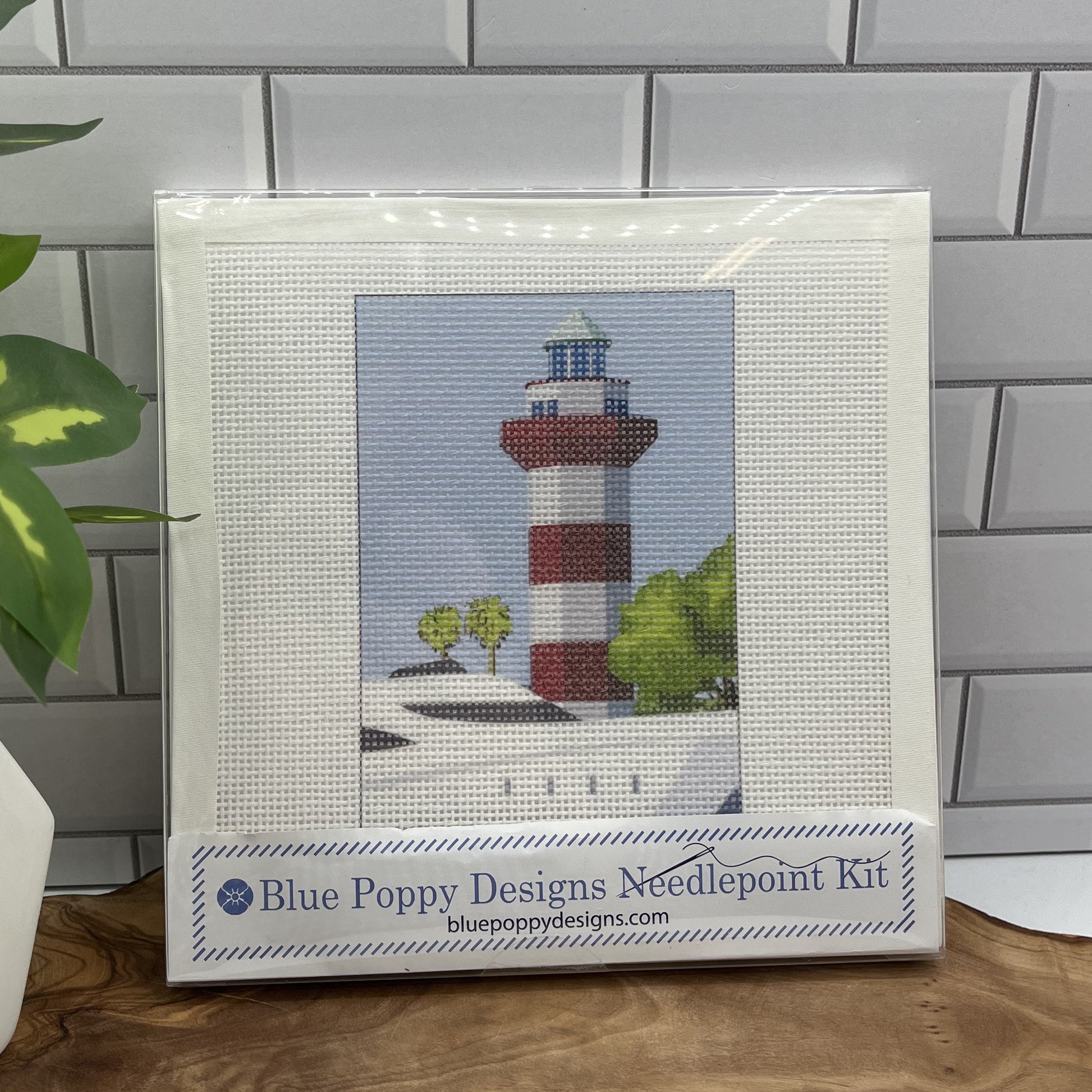 Hilton Head Island Harbor Town Lighthouse Needlepoint Kit needlepoint Blue Poppy Designs