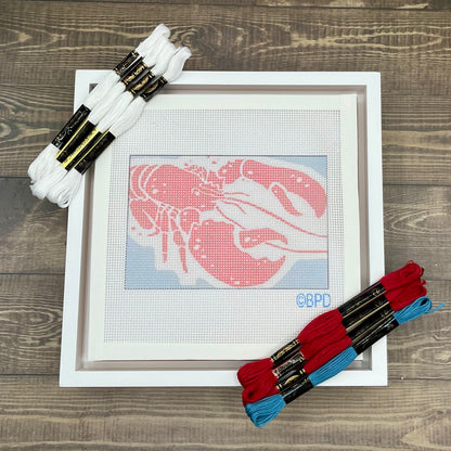 Lobster Needlepoint Design Needlepoint Kit Blue Poppy Designs