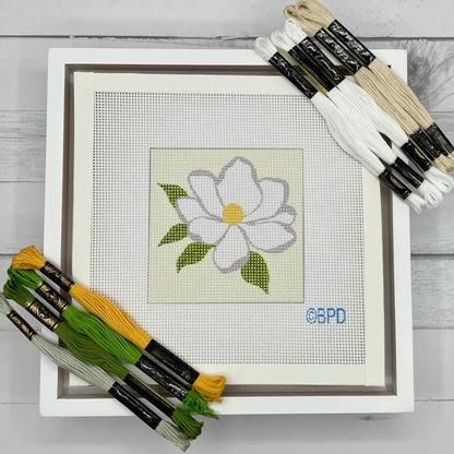 Magnolia Needlepoint Design Needlepoint Kit Blue Poppy Designs