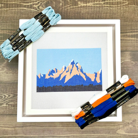 Grand Tetons National Park Needlepoint Kit