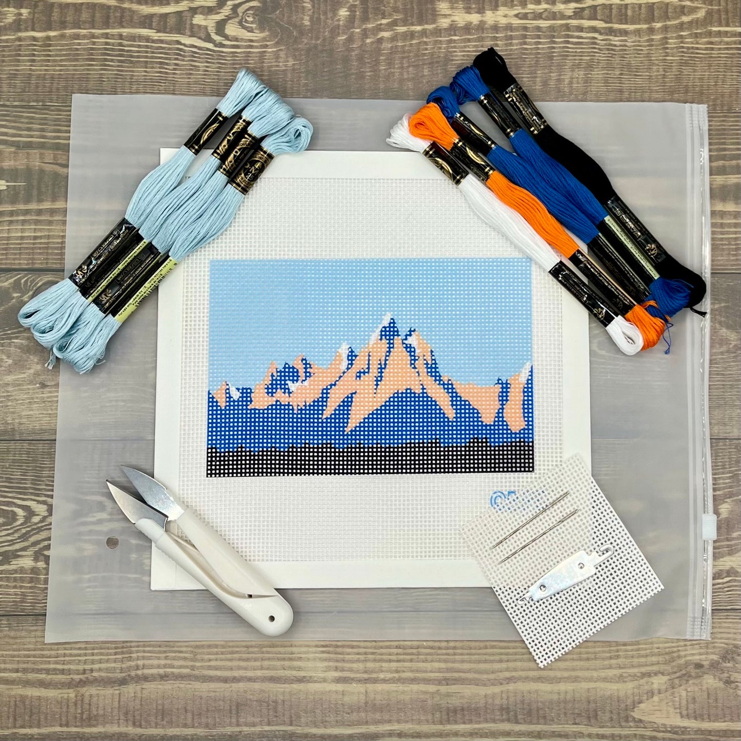 Grand Tetons National Park Needlepoint Kit