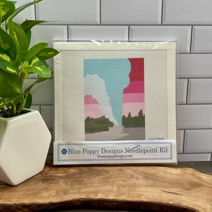'Ol Faithful Yellowstone National Park Needlepoint Kit